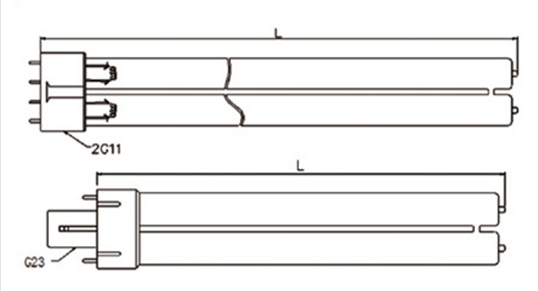 Ozone free UV germicidal lamp